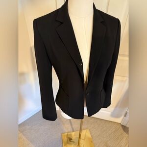 Elie Tahari Black Structured Blazer – Classic Tailored Fit - XS